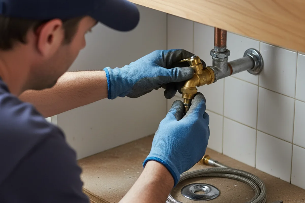 Shutoff valve and fitting work during Repiping in Eads